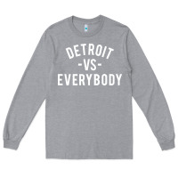 Heather Grey det roit vs everybody Long Sleeve Tee - linhVisuals
