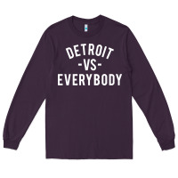 Plum det roit vs everybody Long Sleeve Tee - linhVisuals