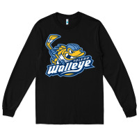 Black toledo walleye Long Sleeve Tee - linhVisuals