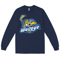 Navy toledo walleye Long Sleeve Tee - linhVisuals