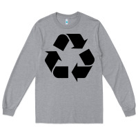 Heather Grey Recycle Long Sleeve Tee - linhVisuals