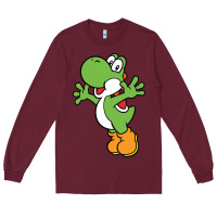 Burgundy yoshi Long Sleeve Tee - linhVisuals