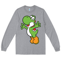 Heather Grey yoshi Long Sleeve Tee - linhVisuals