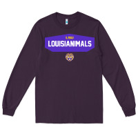 Plum LSU Louisianimals Long Sleeve Tee - linhVisuals