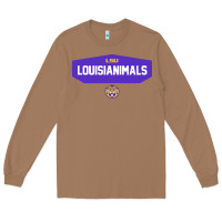 Toasted Coconut LSU Louisianimals Long Sleeve Tee - linhVisuals