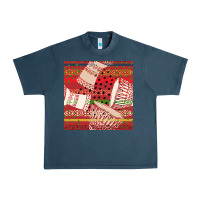 Midnight Navy african drum colorful seamless pattern Urban Heavy Tee - BundleAndBundleShop