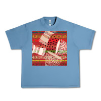 Pebble Blue african drum colorful seamless pattern Urban Heavy Tee - BundleAndBundleShop