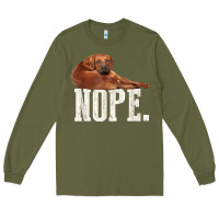 Nope Lazy Rhodesian Ridgeback T Shirt Dog Lover Gift Tee Long Sleeve Tee | Teevron