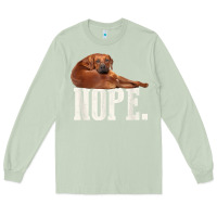 Matcha nope lazy rhodesian ridgeback t shirt dog lover gift tee Long Sleeve Tee - linhVisuals