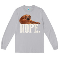 Moon Dust nope lazy rhodesian ridgeback t shirt dog lover gift tee Long Sleeve Tee - linhVisuals