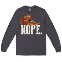 Smoke nope lazy rhodesian ridgeback t shirt dog lover gift tee Long Sleeve Tee - linhVisuals