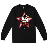 Black Red Penguin 1990's Russian Long Sleeve Tee - linhVisuals
