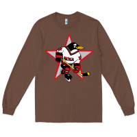 Chestnut Red Penguin 1990's Russian Long Sleeve Tee - linhVisuals