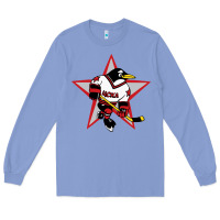Colony Blue Red Penguin 1990's Russian Long Sleeve Tee - linhVisuals