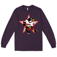 Plum Red Penguin 1990's Russian Long Sleeve Tee - linhVisuals
