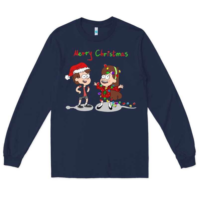 Gravity Falls Merry Christmas Amino Long Sleeve Tee by linhVisuals | Teevron