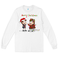 White gravity falls merry christmas amino Long Sleeve Tee - linhVisuals