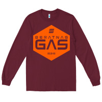 Burgundy beratnas gas Long Sleeve Tee - linhVisuals