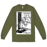 Army Green calvin Long Sleeve Tee - linhVisuals