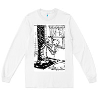 White calvin Long Sleeve Tee - linhVisuals