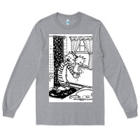 Heather Grey calvin Long Sleeve Tee - linhVisuals