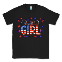 Black all american girl doodle letters Classic Tee - CowCowDesign