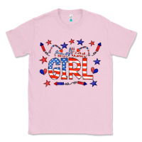 Bubblegum Pink all american girl doodle letters Classic Tee - CowCowDesign