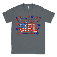 Charcoal Heather all american girl doodle letters Classic Tee - CowCowDesign