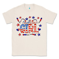 Natural all american girl doodle letters Classic Tee - CowCowDesign