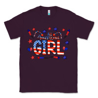 Plum all american girl doodle letters Classic Tee - CowCowDesign
