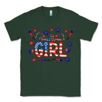 Sports Green all american girl doodle letters Classic Tee - CowCowDesign