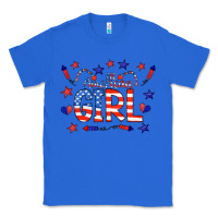 True Royal all american girl doodle letters Classic Tee - CowCowDesign