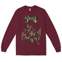Burgundy ghost new Long Sleeve Tee - linhVisuals