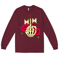 Burgundy motionless in white Long Sleeve Tee - linhVisuals