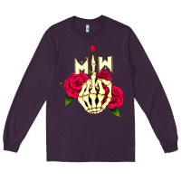 Plum motionless in white Long Sleeve Tee - linhVisuals