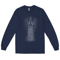 Navy don't blink   doctor who Long Sleeve Tee - linhVisuals