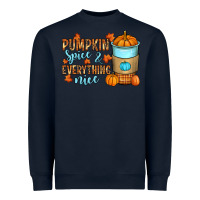 Navy Pumpkin spice and everything nice Heavyweight Sweatshirt - RanaPortraitStore