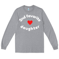 Heather Grey funny 2nd second child   daughter for 2nd favorite kid sweatshirt Long Sleeve Tee - linhVisuals