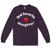 Plum funny 2nd second child   daughter for 2nd favorite kid sweatshirt Long Sleeve Tee - linhVisuals