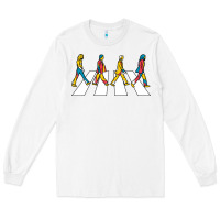 White beatl Long Sleeve Tee - linhVisuals