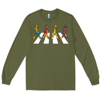 Army Green beatl Long Sleeve Tee - linhVisuals