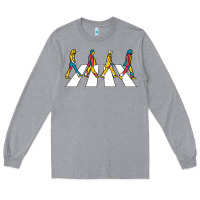 Heather Grey beatl Long Sleeve Tee - linhVisuals