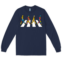 Navy beatl Long Sleeve Tee - linhVisuals