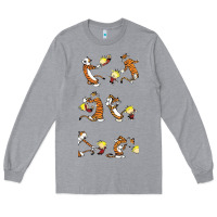Heather Grey calvin Long Sleeve Tee - linhVisuals