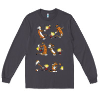 Smoke calvin Long Sleeve Tee - linhVisuals