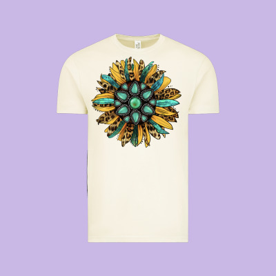 Gemstone Sunflower Vintage Tee Designed By Ranaportraitstore