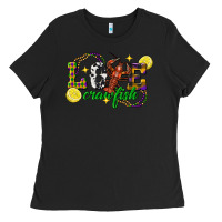 Black mardi gras love crawfish Ladies Tee - FaDigitalArtStudio
