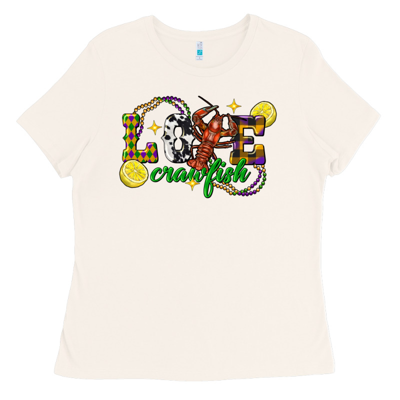 Mardi Gras Love Crawfish Ladies Tee by FaDigitalArtStudio | Teevron