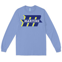Colony Blue massachusetts maritime academy Long Sleeve Tee - linhVisuals