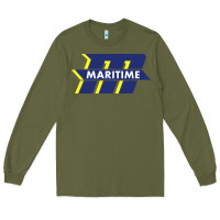 Army Green massachusetts maritime academy Long Sleeve Tee - linhVisuals
